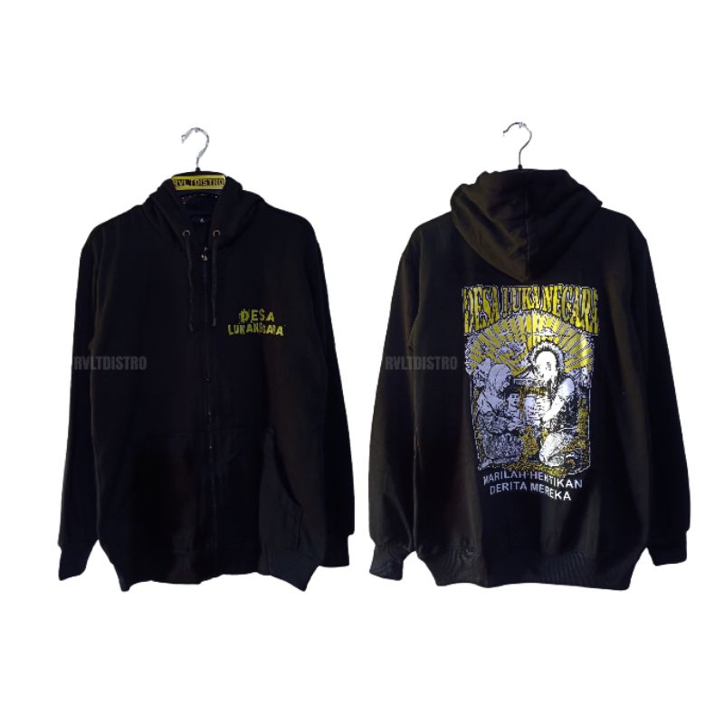 Jaket Zipper Band Punk Desalukanegara / Jaket Punk / Jaket Distro