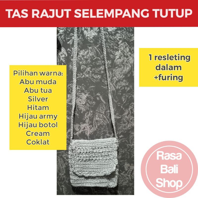 Tas Rajut Wanita, Tas Selempang Wanita, Tas Rajut Bali, Tas Rajut Krisna