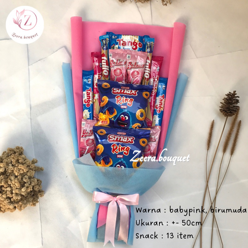 

READY STOCK(B3) Bucket snack/buket snack/bouquet [INCLUDE: Greeting card+packing]