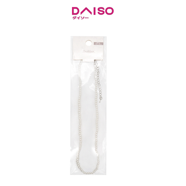 Daiso Necklace Fake pearl 4mm ball