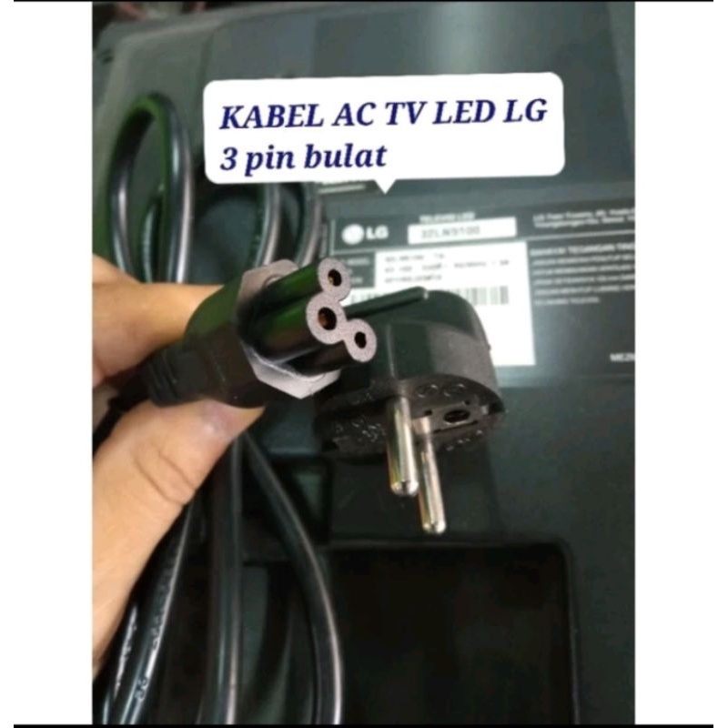 Kabel Power Tv LG Colokan Lubang 3 Pin
