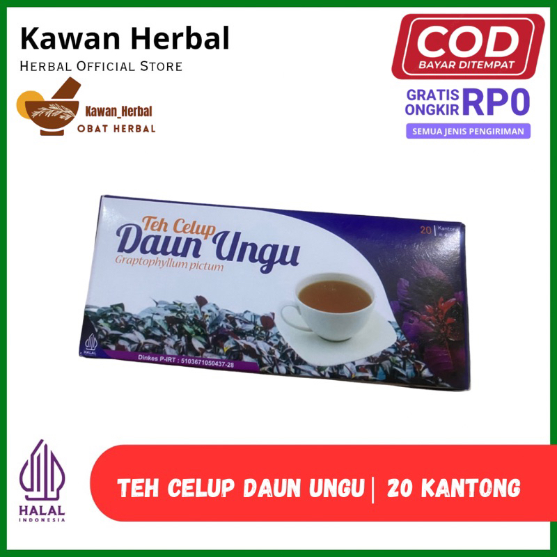 

Teh Celup Herbal Daun Ungu ORIGINAL BPOM Obat Ambeien Wasir Ambeyen Ampuh Benjolan Asli Ash Shihhah