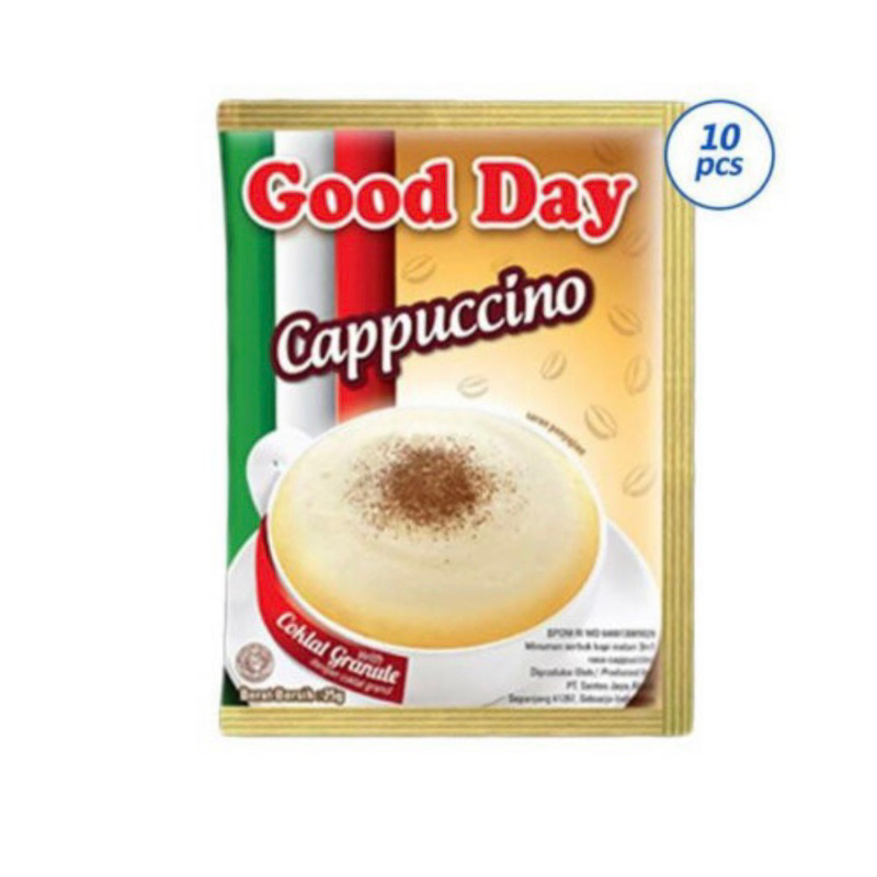 

Good Day Kopi Instant Cappuccino White Coklat Granul