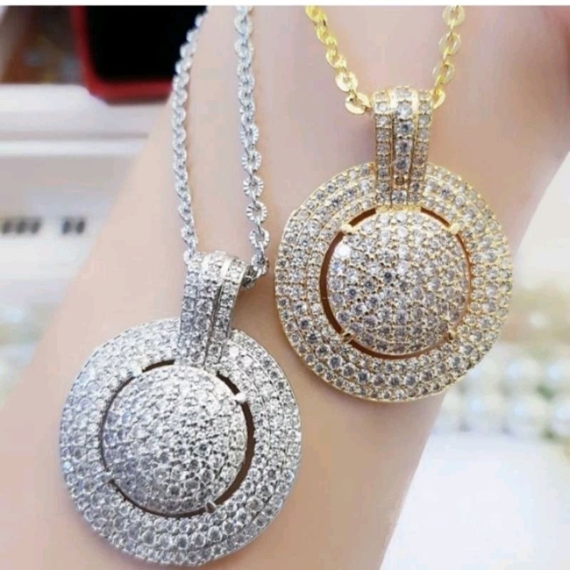 kalung titanium wanita liontin kalung nuri hijab panjang