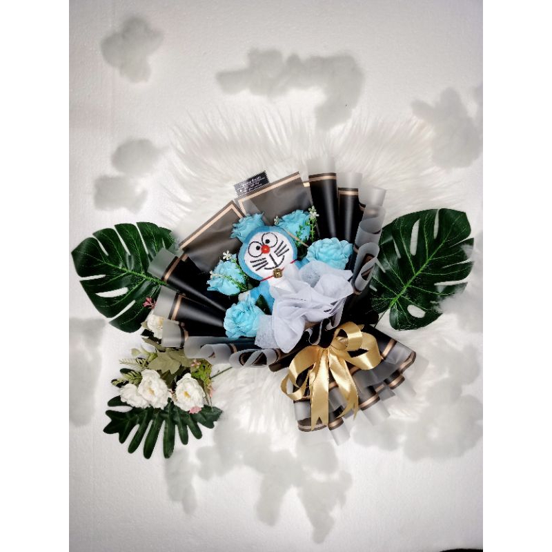 Buket Boneka Doraemon || Buket Wisuda || Buket Bunga