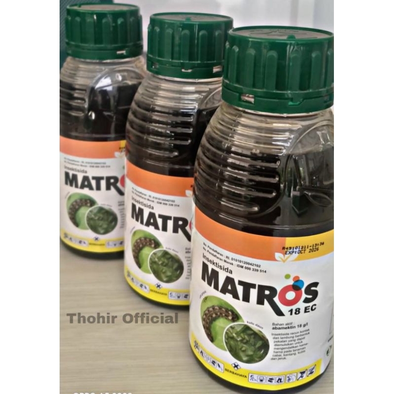 Insektisida MATROS 18EC netto : 500'ml  (basmi hama cabai, kentang, kubis, jeruk, dan sayur mayur la