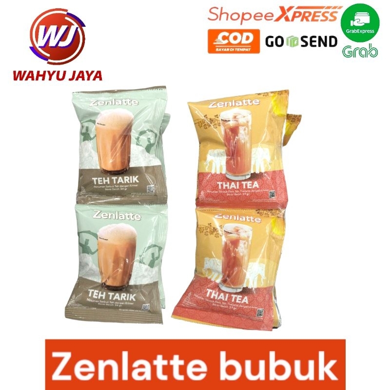 

zenlatte bubuk renceng Thai tea/teh tarik 240gram