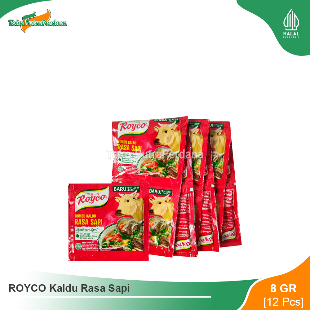 

ROYCO Rasa Sapi 8gr (12 Pcs)