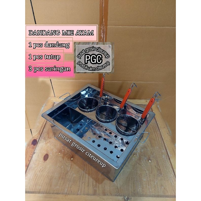 Dandang Mie Ayam Set Lengkap/Panci Mie Ayam/Tong Mie Bakso