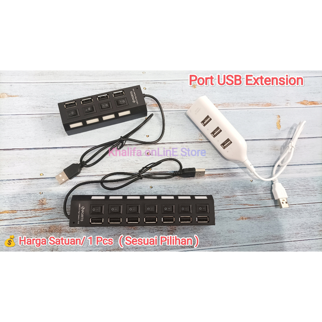 Kabel Sambungan Perpanjang Perbanyak Terminal Extension Ektension USB Type B 2.0 Hub 4 7 Port Kecepa