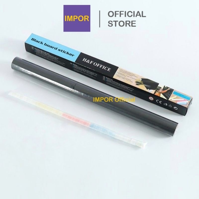 

IMPOR Sticker Dinding Papan Tulis Hitam Kapur Black Board Anak Edukasi