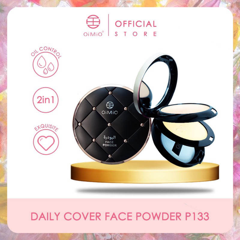 OIMIO Daily Cover 2in1 Face Powder - Bedak Padat P133