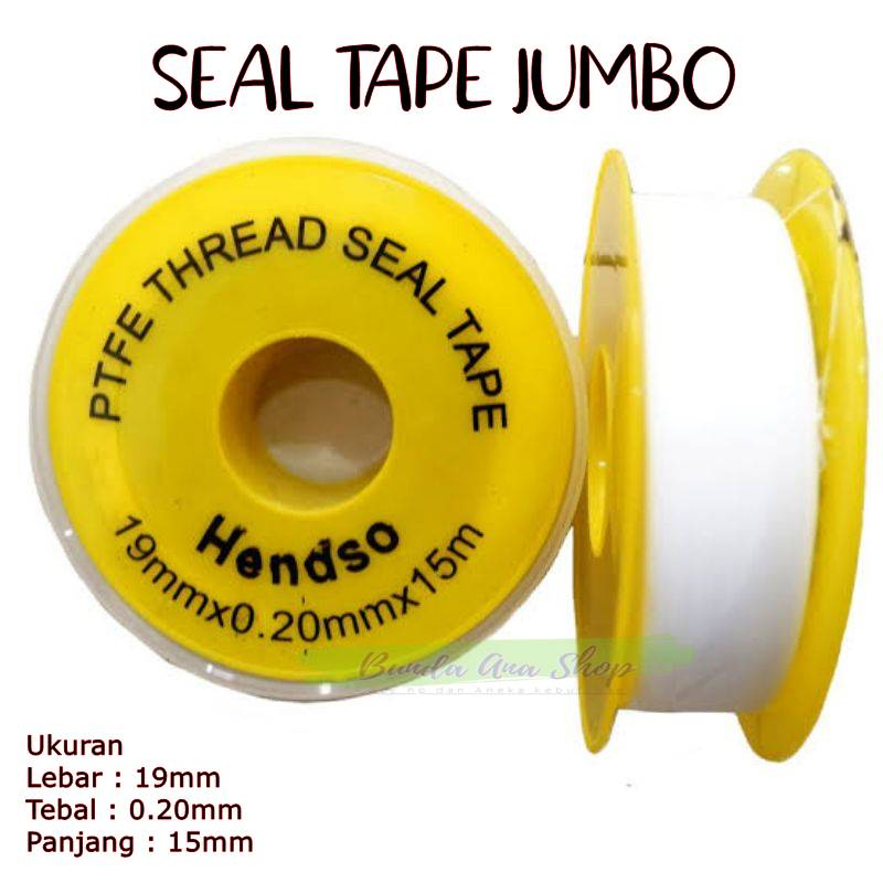Sel tape Jumbo 19 mm x 15 mtr - Sealtape Jumbo / Kecil - siltip besar lebar isolasi pipa