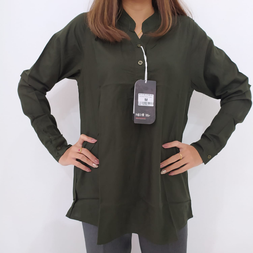BLUS/KEMEJA WANITA RED UP 9704H LENGAN PANJANG