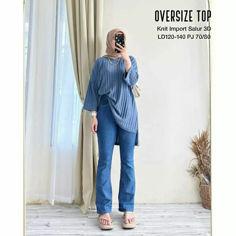 OVERSIZE TOP / GROSIR BUSANA SURABAYA / Sally tunik 