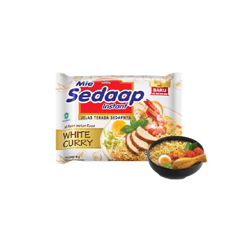 

SEDAAP Mie Instan White Curry Bag 81GR