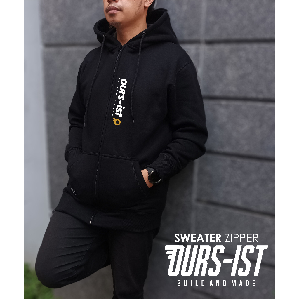 Hoodie Zipper Premium Original Ours-ist