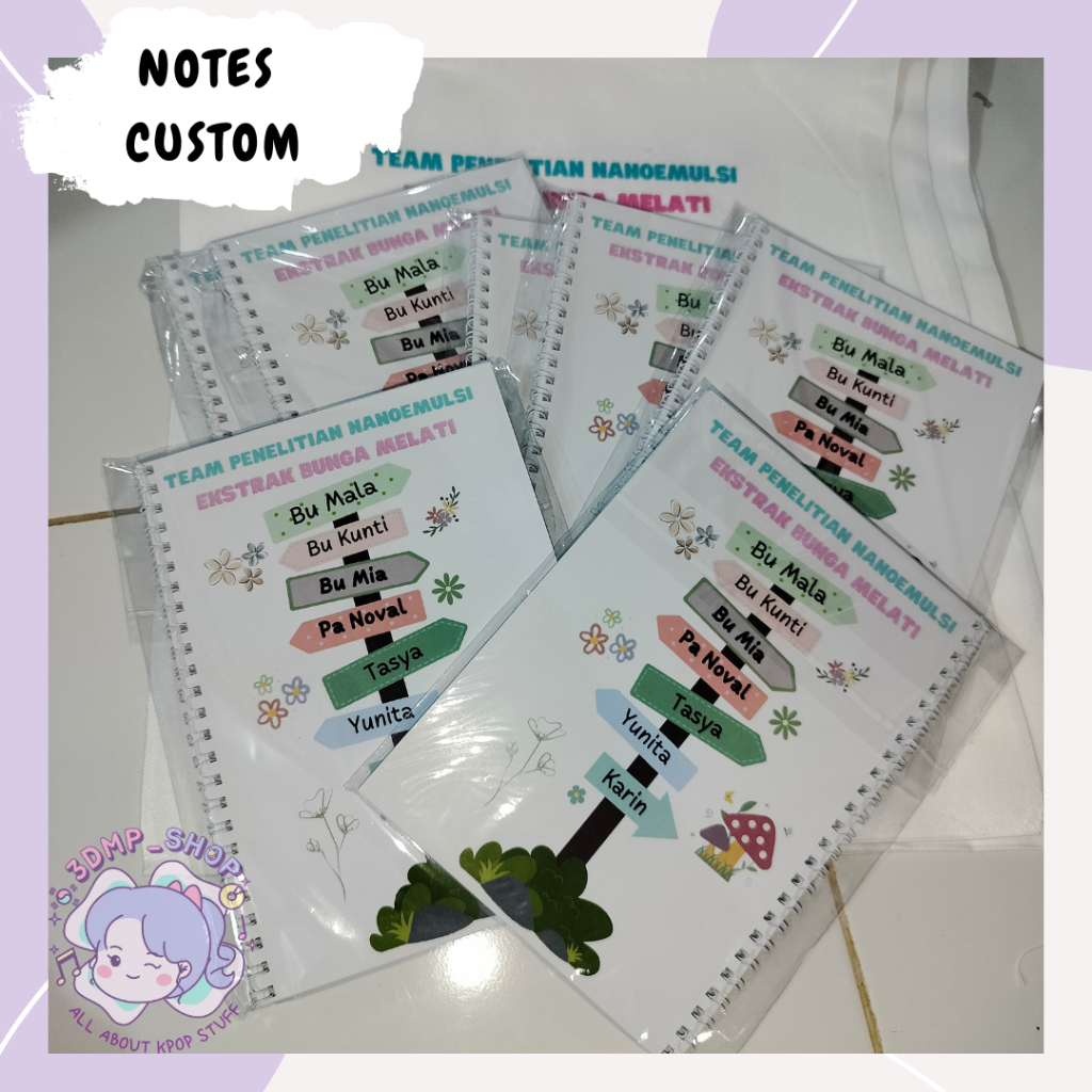 

NOTES CUSTOM REQUEST BUKU TULIS SOUVENIR SCRAPBOOK A5 A6