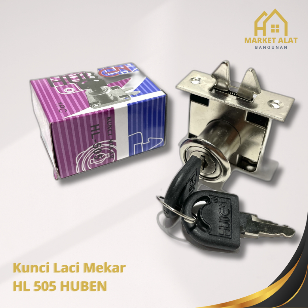Kunci Laci Mekar HL 505 HUBEN / Kunci Lemari Pintu Geser HL-505 / Kunci Laci Lemari Sliding Geser