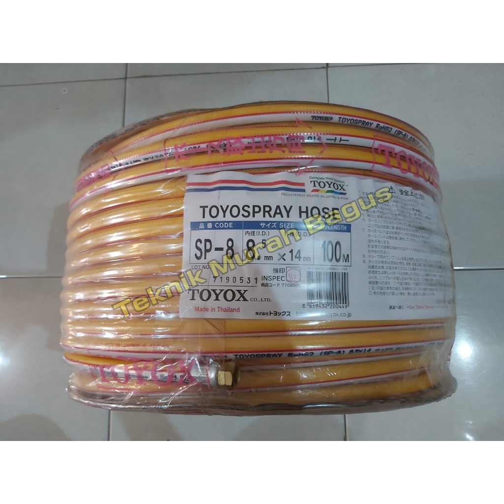 Selang Angin Toyox / ToyoSpray PVC ROLL 5/16" / Selang Kompresor