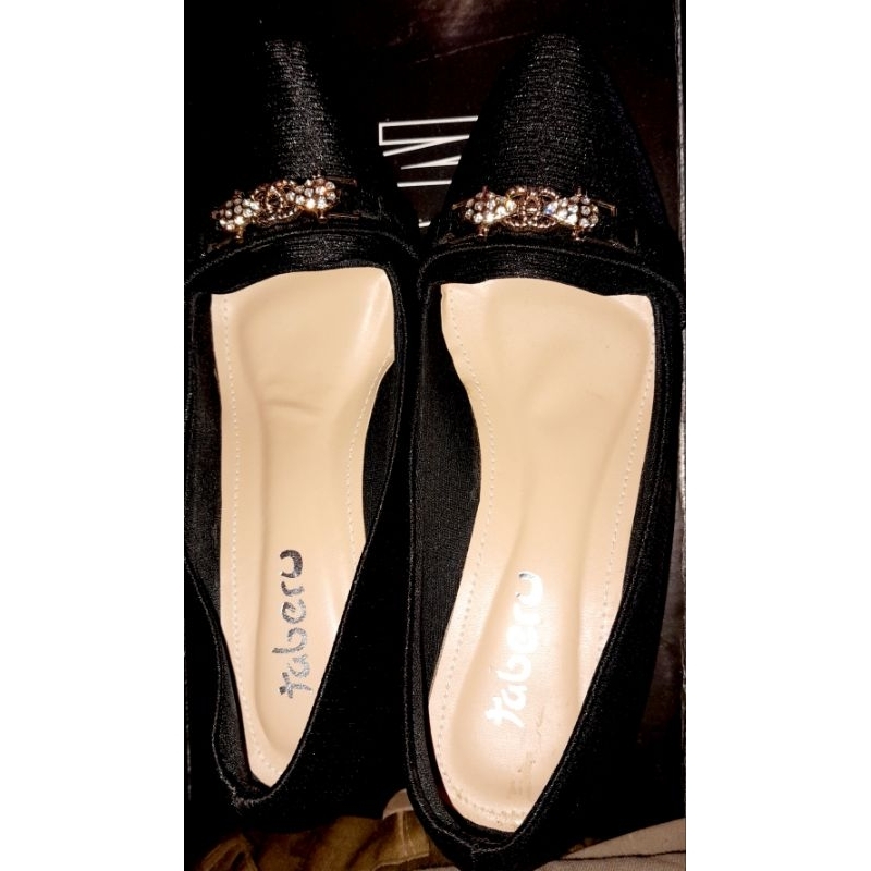 SEPATU WANITA HEELS PANTOPEL TABERU HAK 7 CM