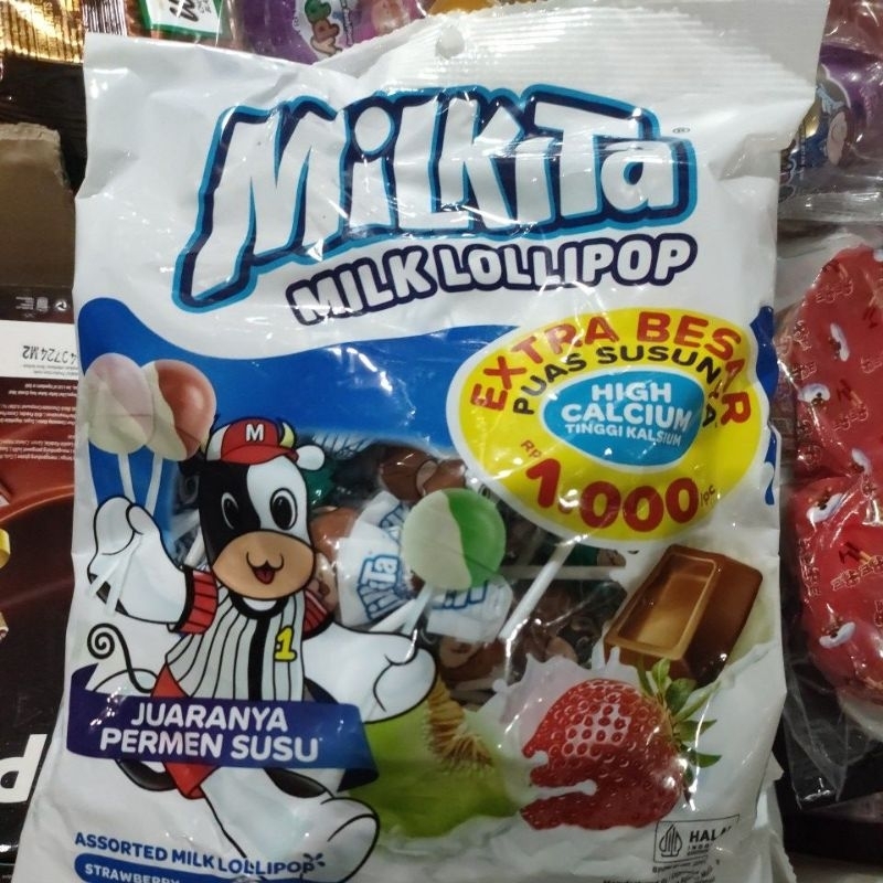 

Milkita milk lollipop isi 40 pcs extra besar permen susu aneka rasa