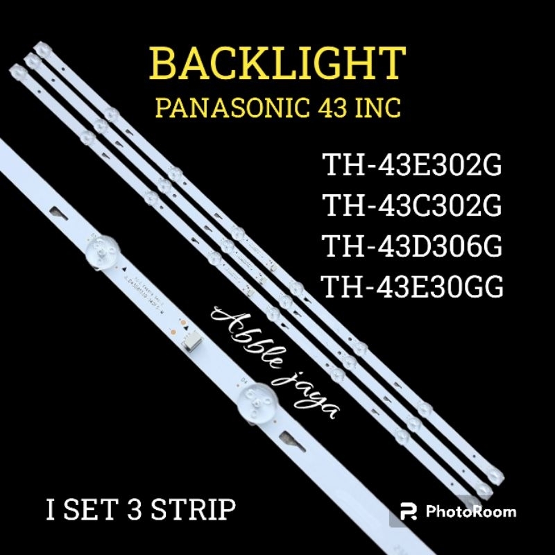 BACKLIGHT TV LED PANASONIC TH.43E302G TH.43C302G.TH.43D306G.TH 43E306G