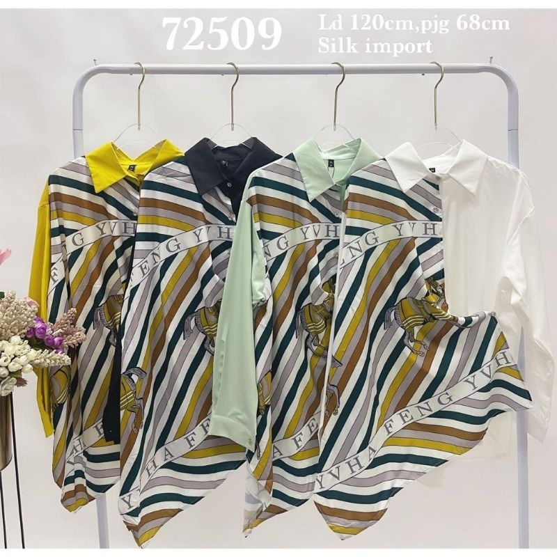 kemeja Kattun silk Ld 120 PJ 68 fashion wanita