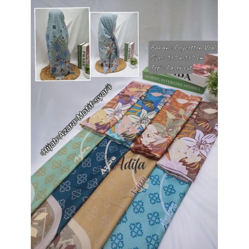 Hijab Azara Laser Cut Segi Empat Motif Syar’i (130x130)