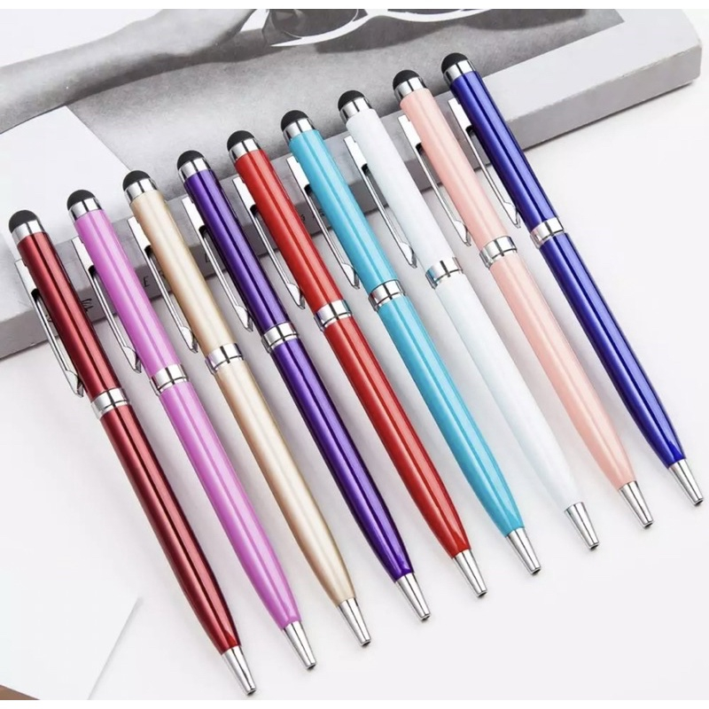 Ballpoint BOLPEN BULPEN POLPEN Pulpen pena Stylus + Pen 2IN1 Smartphone Hp Touchscreen Touch Screen Pena Sensitive Tablet