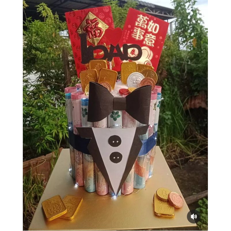 money tower/uang buket/buket uang/money tower 1 layer/money cake/uang cake/kado ulangtahun/money tow
