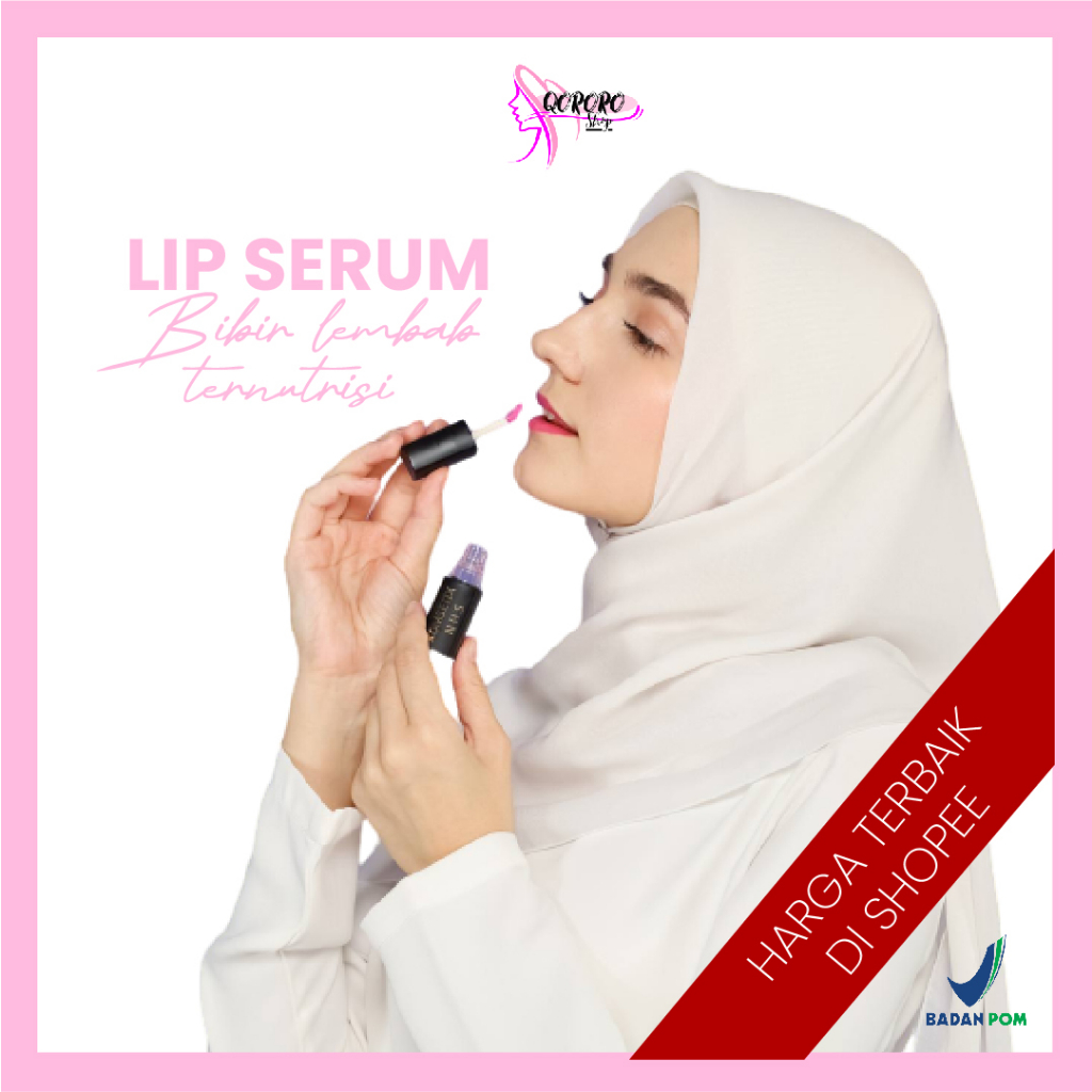 Lip Serum Bibir Untuk Bibir Hitam Dan Kering Sebagai Pelembab Bibir With Sun Flower Seed Extract Dan