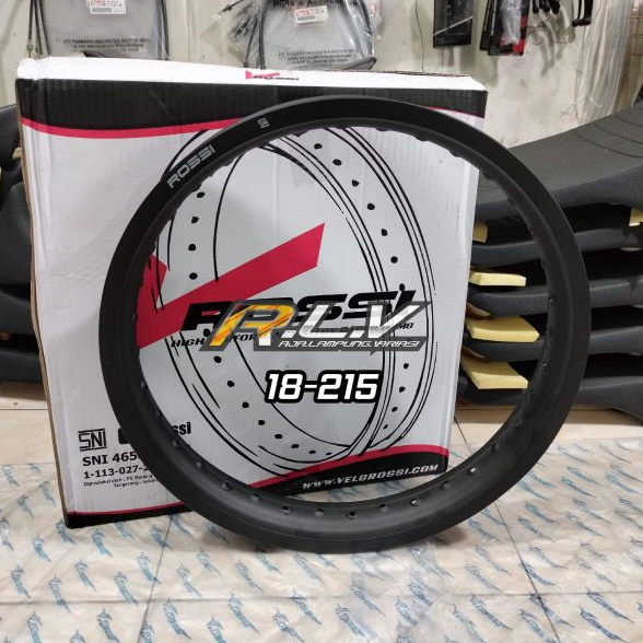 1 PCS - VELG ROSSI ROSSI WM RING 18 BLACK DOFF - LINGKARAN PELEK 160-185-215 RX KING RXS YT