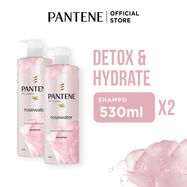 Promo Harga Pantene Micellar Shampoo Rosewater Detox and Hydrate 530 ml - Shopee