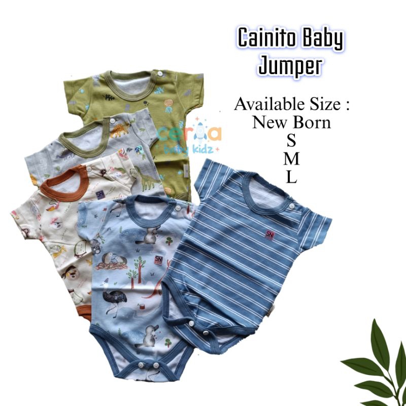 Cainito Baby Wear Jumper Segitiga Romper Bayi Bahan Adem SNI