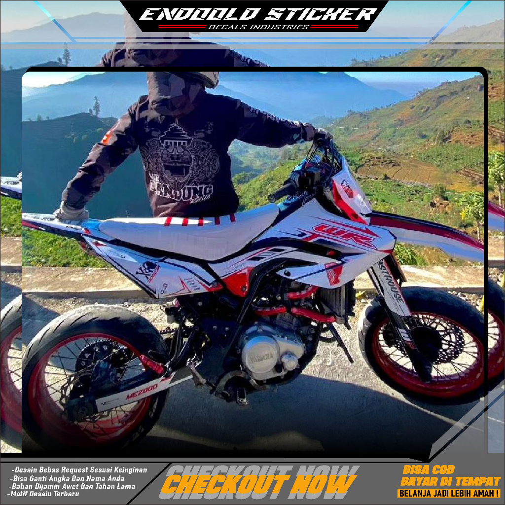 DECAL STIKER MOTOR YAMAHA  WR 155 GLOSSY KEREN BISA CUSTOM DESAIN. variasi list dekal stiker yamaha 