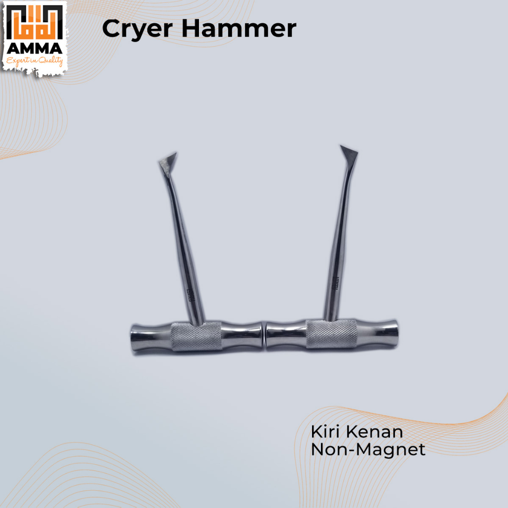 CRYER HAMMER/ELEVATOR CRYER HAMMER/HAMMER CRYER KIRI DAN KANAN SATU SET Isi2/cryer hammer dental