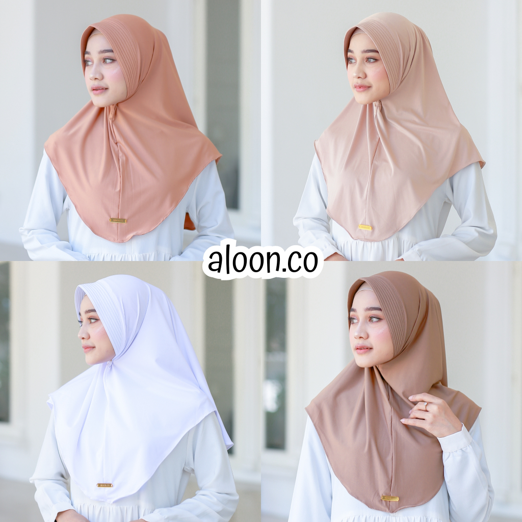 Hijab Bergo Hamidah Jersey Size M by aloon.co – Jilbab Instan