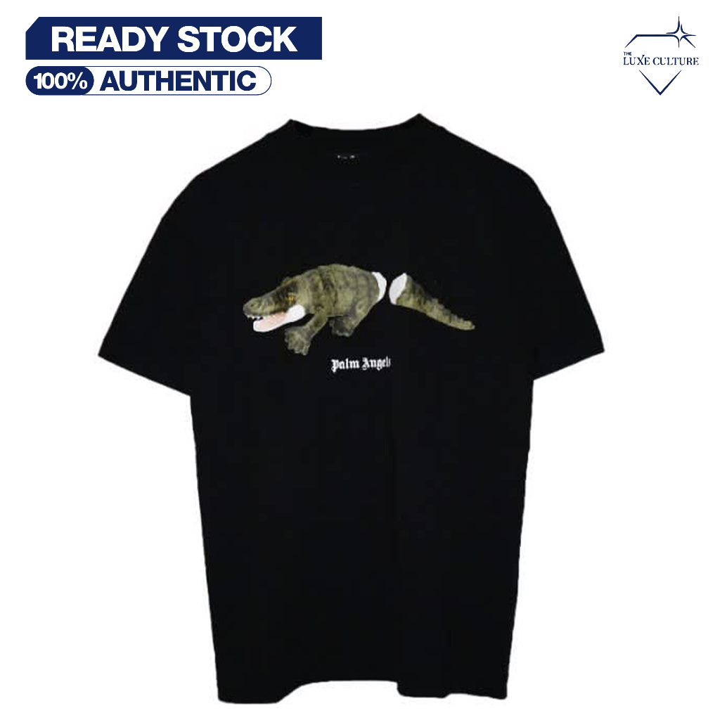 Palm Angels Croco Green Black / Kaos Branded Original