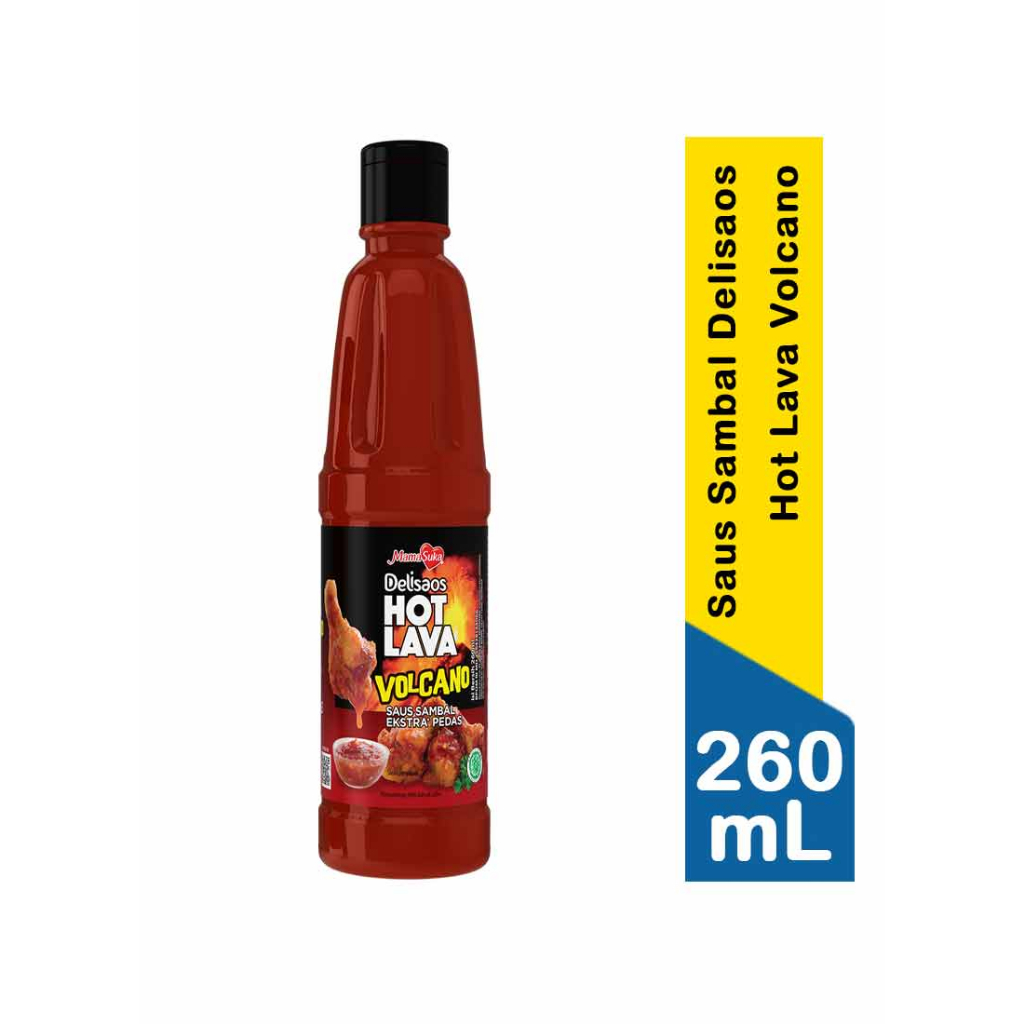 

Mama Suka Delisaos Saus Sambal Hot Lava / Hot Lava Volcano 260ml