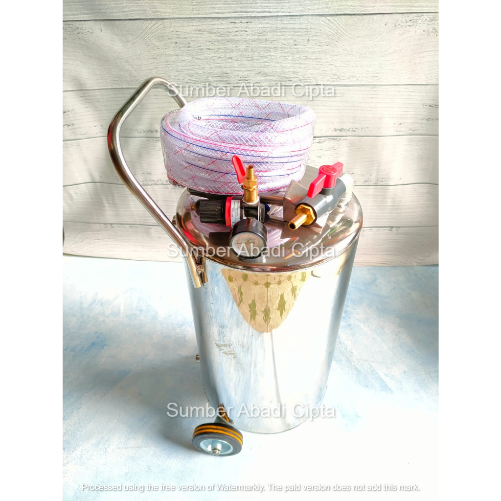 20 L Tabung Salju Snow Wash Cuci Mobil Motor Body Stainless 20 Liter