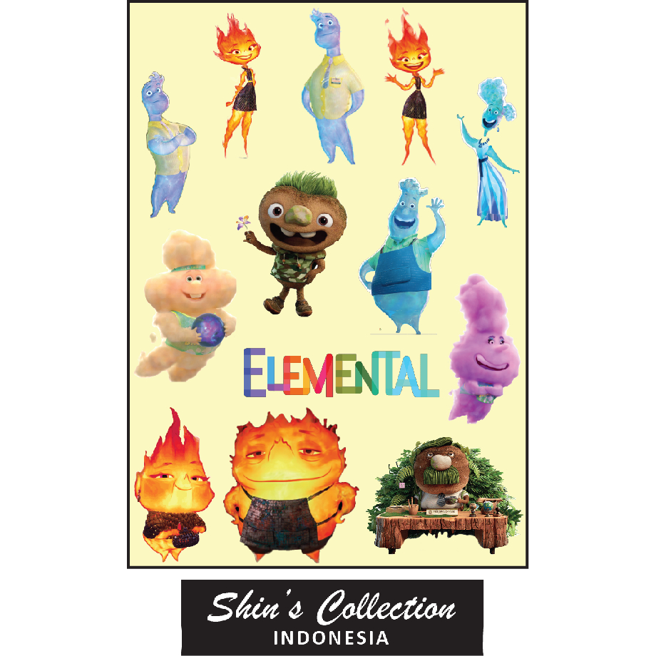 

sticker stiker murah anti air elemental