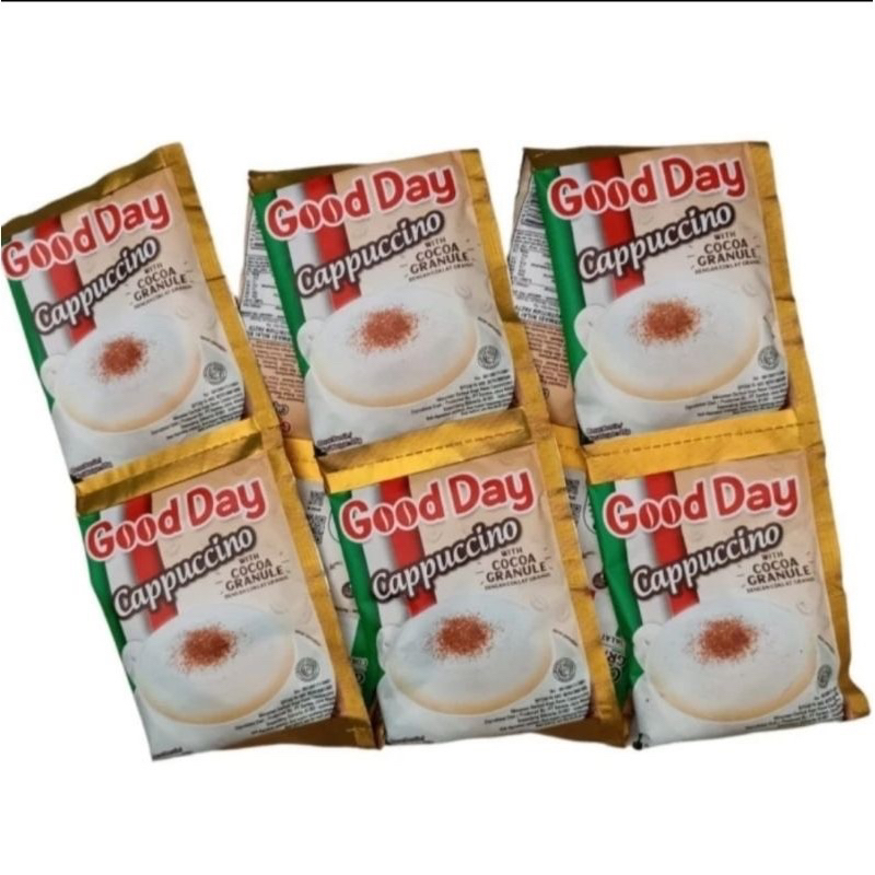 

Kopi Good Day Cappuccino 3in1 Instan Coffee Sachet 25g ( 1 renteng isi 10 sachet )