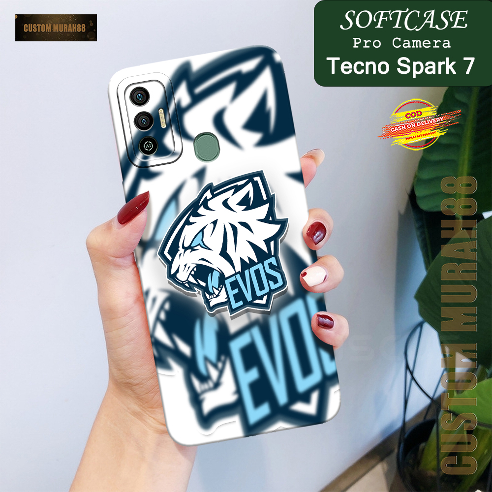 Case Tecno Spark 7 Terbaru - Fashion Case ESPORT - Casing Hp Tecno Spark 7 - Softcase Pro Camera Tec