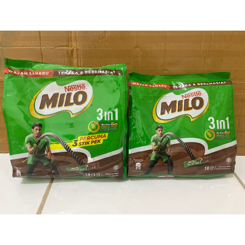 

MILO SACHET MALAYSIA 3IN1 ISI 18STICKS / 21STICKS