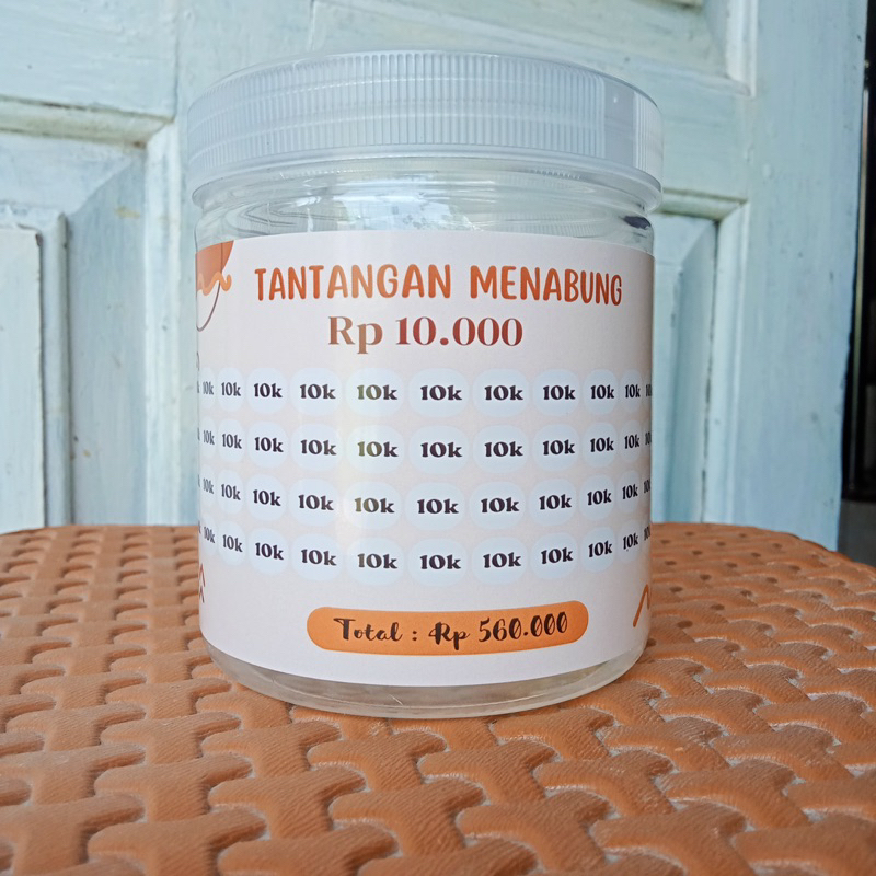 

Tantangan menabung Toples | Stiker Tantangan Menabung