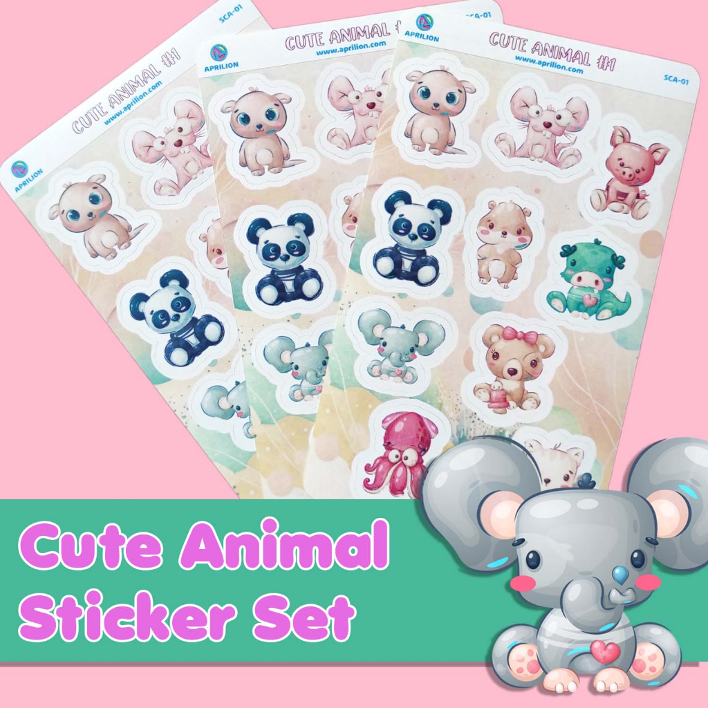 

Seri Cute Animal Sticker Set untuk Laptop Diary Jurnal Planner SCA-01