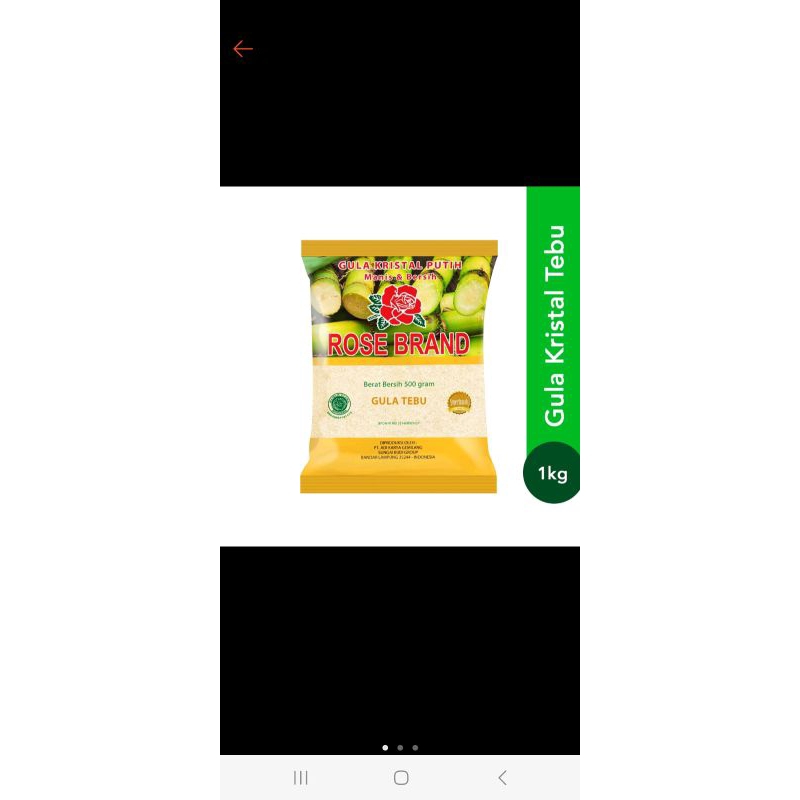 

gula rosebrand kuning atau hijau sesuai stok yg ada