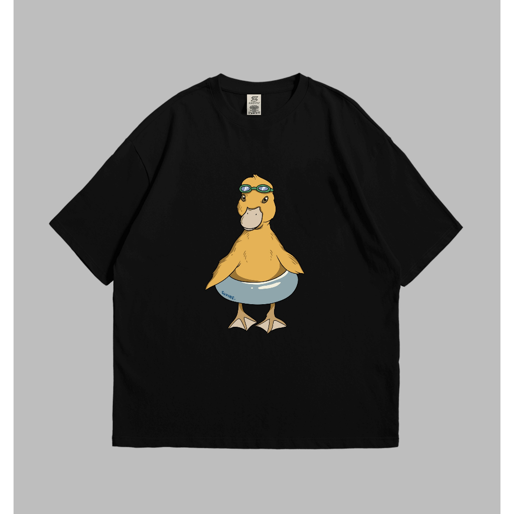 Sufine Cotton Oversized Tshirt YELLOW DUCK - Kaos Oversized Pria Wanita