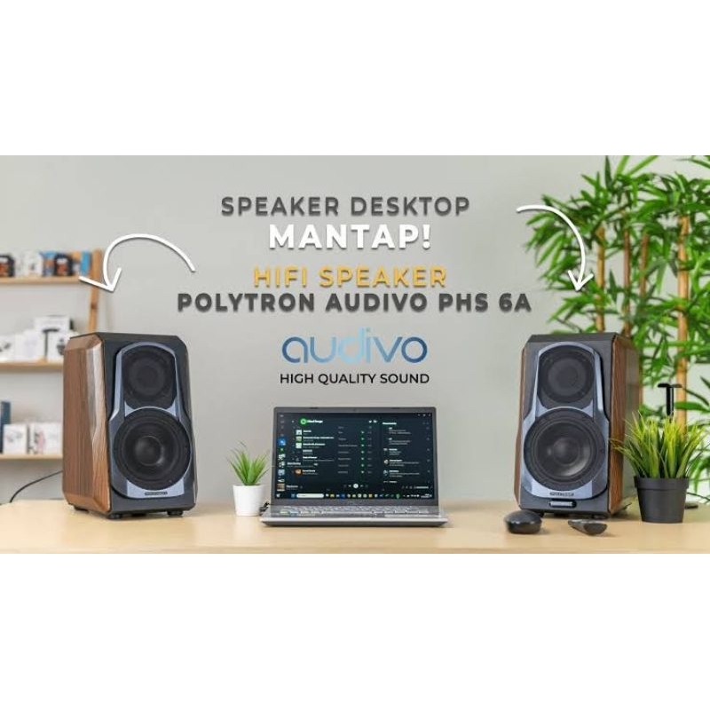 HIFI SPEAKER ACTIVE POLYTRON AUDIO PHS 6 PHS6 A 6A PHS6A AKTIF SPIKER XBR WOOFER BT BLUETOOTH USB